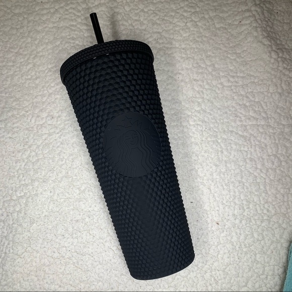 Starbucks matte black studded tumbler